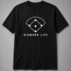 Diamond Life Baseball Field Unisex T-Shirt - Black